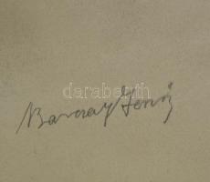 Barcsay jelzéssel: Idős ülő női akt. Vegyes technika, papír, szakadásokkal, felcsavarva, 99×70 cm