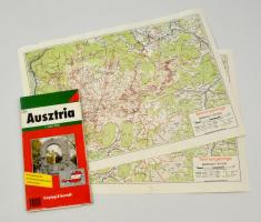 Ausztria autóstérképe, 1:500000, Freytag&Berndt, 86×122 cm + Tennen-hegység, 1:50000, München, R...