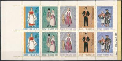Népviselet bélyegfüzet, Costumes stamp-booklet
