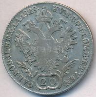 Ausztria 1828A 20kr Ag "I. Ferenc" T:2-
Austria 1828A 20 Kreuzer Ag "Franz I" C...