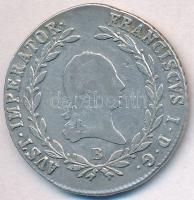 1818B 20kr Ag I. Ferenc T:2- lapkahiba