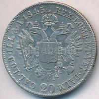 Ausztria 1845A 20kr "I. Ferdinánd" T:2 
Austria 1845A 20 Kreuzer "Ferdinand I" ...