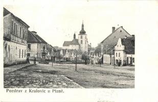 Kralovice, Kralowitz; street view, shops, Fr. Sterby (r)
