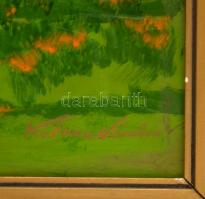 Katona jelzéssel: Tengerszem. Olaj, farost, keretben, 50×70 cm