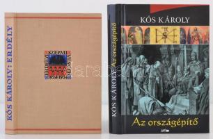 Vegyes könyvtétel, Kós Károly könyvei, 2 db: Erdély. Bp., 1988, Szépirodalmi könyvkiadó. Kiadói egészvászon-kötés. Reprint kiadás! Jó állapotban. Az országépítő. Szeged, 2013, Lazi. Kiadói kartonált papírkötés.