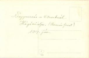 1917 Hágótőalja (Román front), Nagymosás a 69-eseknél / WWI Hungarian military, soldiers washing the...