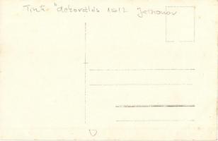 1917 Jassionov, Tisztek kitüntetése jelvényekkel / WWI Hungarian military, officers' honoring w...