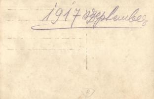 1917 Első világháborús magyar katonák gázálarcban / WWI Hungarian soldiers with gas masks, photo