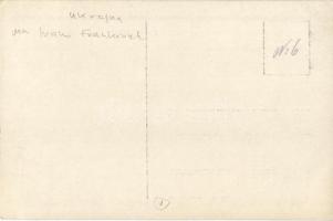 Ivano-Frankivsk, Stanislawów, Stanislau; Tüzérség átvonulása a Fő téren / WWI K.u.K. military, artil...