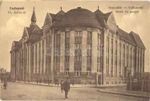 Budapest XIII. Aréna út (Dózsa György út), Népszálló, hotel, Erdélyi cs. és kir. udvari fényképész műintézetéből (EK)