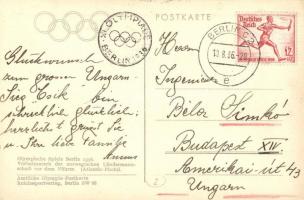 1936 Berlin, Olympische Spiele, Vorbeimarsch der norwegischen Ländermannschaft vor dem Führer / Summ...