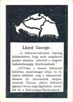 Lloyd George a Párizs környéki békeszerződésekről. Magyar Nemzeti Szövetség kiadása / Lloyd George about the peace treaties ending WWI. Hungarian irredenta (EK)