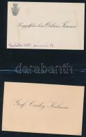 cca 1910-1940 Színházigazgatók és arisztokraták 7 db névjegykártyája
