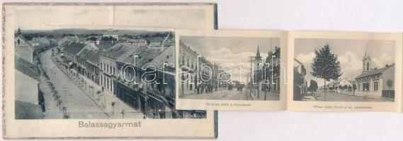 Balassagyarmat, leporellólap, benne: fogház, börtön, kórház, tébolyda