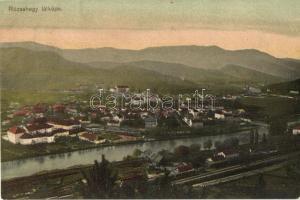 Rózsahegy, Ruzomberok; látkép a vasútállomással / railway station