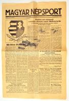 1956 Magyar Népsport XII. évf. 213. szám, 1956. november 1., benne a forradalom, az olimpia híreivel, rövid hírrel az újjá alakuló FTC-ről szóló rövidhírrel, kissé foltos, 2 p.