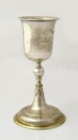 Ezüst (Ag.) kupa D. E. A. / 1861 / Klapka György / Tábornok felirattal, jelzett, a felső illesztésnél javításra szorul, m: 27 cm, nettó 390 g