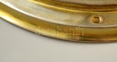 Ezüst (Ag.) kupa  "D. E. A. / 1861 / Klapka György / Tábornok" felirattal, jelzett, a fels...