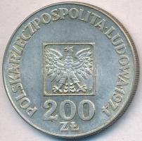 Lengyelország 1974. 200Zl Ag "A Lengyel Népköztársaság 30. évfordulója" T:2 
Poland 1974....