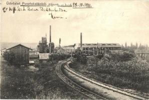 Pusztakalán, Kalán, Calan; Kőzúzda és kohó, vasgyár / iron works, factory (Rb)
