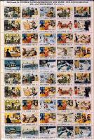 3 klf svéd karácsonyi segélybélyeg teljes ív 1976-1978