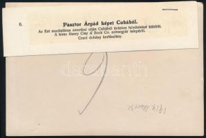 1914 Kuba, Havanna a Henry Clay and Bock Co. szivargyár munkásai 3 db fotó. Pásztor Árpád, az Est mu...