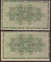 1946. 50.000AP (2x) hátoldali vékony betűjű szöveggel, erősen felcsúszott nyomattal T:II+