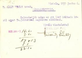 Miskolc, Weidlich Pál fűszer, csemege, bor, ásványvíz és magkereskedése a Fekete Kutyához, reklámlap...