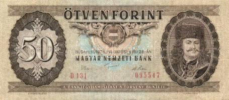 50Ft 1969. (1x), 1975. (2x), 1986. (2x), 1989. (2x) Összesen 7db T:II
