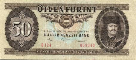 50Ft 1969. (1x), 1975. (2x), 1986. (2x), 1989. (2x) Összesen 7db T:II