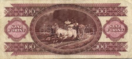 1968. 100Ft 2 klf variánsban, első aláírás "B" betű után kezdődik, második aláíró betűi ki...