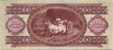 1968. 100Ft 2 klf variánsban, első aláírás "B" betű után kezdődik, második aláíró betűi ki...