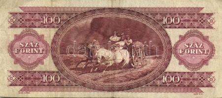1968. 100Ft 2 klf variánsban, első aláírás "B" betű után kezdődik, második aláíró betűi ki...