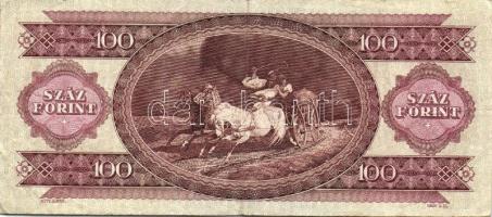 1968. 100Ft 2 klf variánsban, első aláírás "B" betű után kezdődik, második aláíró betűi ki...