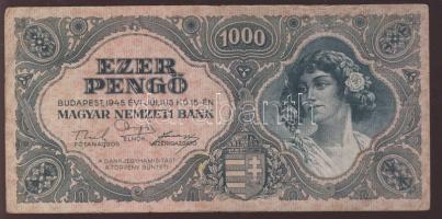 1945. 1000P "egyenes tetejű" 3-sal T:II-