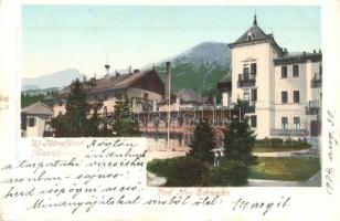 Újtátrafüred, Neu-Schmecks, Novy Smokovec; szanatórium. Cattarino kiadása / sanatorium (szakadás / tear)