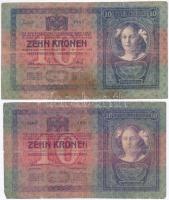 1904. 10K (2x) T:III- ly., kis szakadás
Adamo K10
