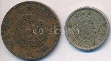 Japán 1887. 1s Br + 1898. 5s Cu-Ni T:2-,3
Yapan 1887. 1 Sen Br + 1898. 5 Sen Cu-Ni C:VF,F
Krause Y...