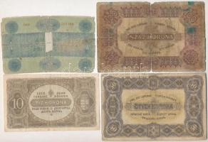 7db-os vegyes magyar korona bankjegy tétel T:III-,IV
