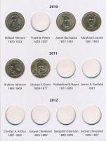 Amerikai Egyesült Államok 2007-2011. 1$ Cu-Zn-Mn-Ni "Amerikai elnökök" (16xklf) dísztokban...