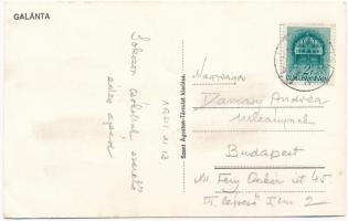 Galánta, utcakép, iskola, gyár, Esterházy-kastély / street view, school, factory, castle (EB)