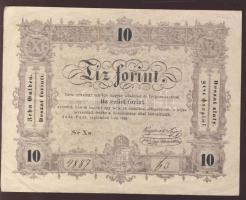 1848. 10Ft "Kossuth bankó" T:II