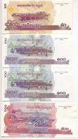 Kambodzsa 1996. 500R + 1999. 1000R + 2001. 100R (2x) + 2002. 50R + 500R T:I,I-
Cambodia 1996. 500 R...