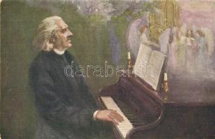 Liszt Ferenc - 2 db régi művészlap / 2 pre-1945 art postcards