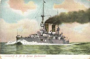 SMS Kaiser Barbarossa German pre-dreadnought battleship of the Kaiser Friedrich III class / Kaiserliche Marine Linienschiff