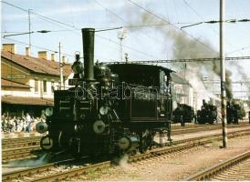 20 db MODERN külföldi gőzmozdony / 20 modern European locomotives, trains