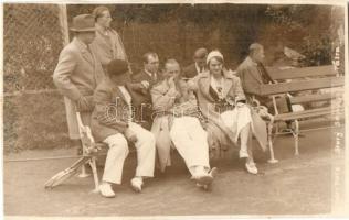 Ótátrafüred, Stary Smokovec, Alt-Schmecks; teniszezők / tennis players, Foto Dietz photo (Rb)