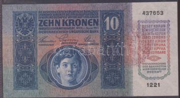 1915. 10K piros "Magyarország" körbélyegzővel T:I