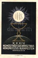 1938 Budapest XXXIV. Nemzetközi Eucharisztikus Kongresszus, reklám / advertisement s: D. Szabó