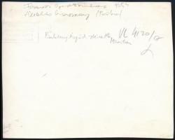 1954 Németh Marika és Baksay Árpád színészek aláírásai őket magukat ábrázoló fotón